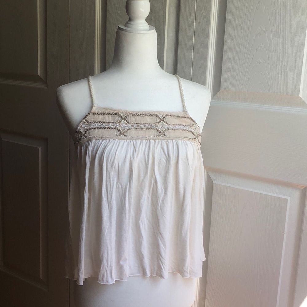 White boho top.